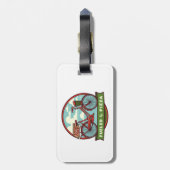 Aangevoed door Pizza Bike Bagagelabel (Achterkant verticaal)