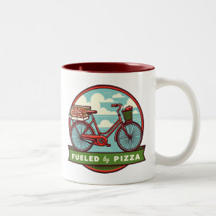 Aangevoed door Pizza Bike Tweekleurige Koffiemok