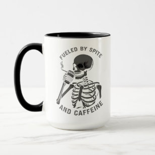 Aangevoed door Spite en Cafeïne Skelet Coffee Love Mok