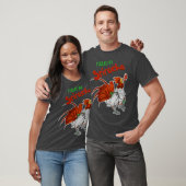 Aangevoed door Sriracha Geweldige Sauce Robot Roos T-shirt (Unisex)