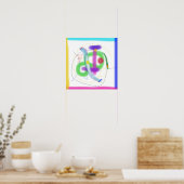 Aangevuld met een Kleurrijk Frame Poster (Keuken)