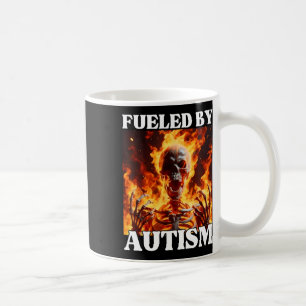 Aangevuurd door autisme grappig cringe hard skelet koffiemok