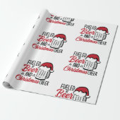 Aangewakkerd door Bier en Kerstmis Cheer Cadeaupapier (Uitgerold)