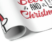 Aangewakkerd door Bier en Kerstmis Cheer Cadeaupapier (Rol Hoek)