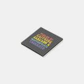 Aangewakkerd door cafeïne Sarcasme & ongepast denk Post-it® Notes (Schuin)