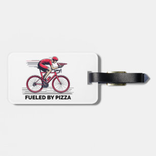 Aangewakkerd door Pizza Cyclist Bagagelabel