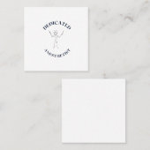 AANGEWEZEN ANESTHETIST VIERKANTE VISITEKAARTJE (Voorkant / Achterkant)