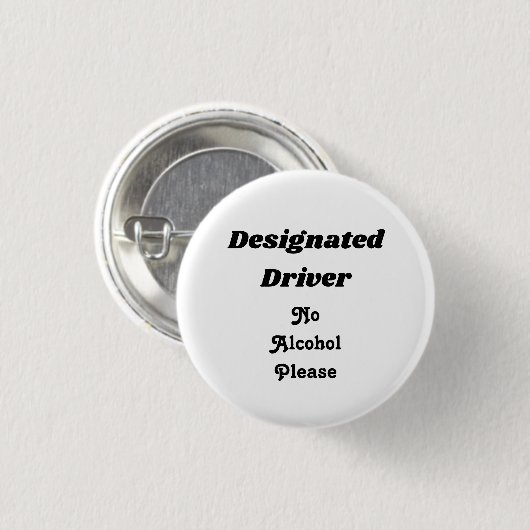 Aangewezen bestuurder 1 1/4-inch Button (Voorkant /achterkant)