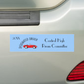 Aangewezen bestuurder Blauwe Bumpersticker (Op auto)