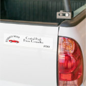 Aangewezen bestuurder Rode en Witte Bumpersticker (Op Truck)