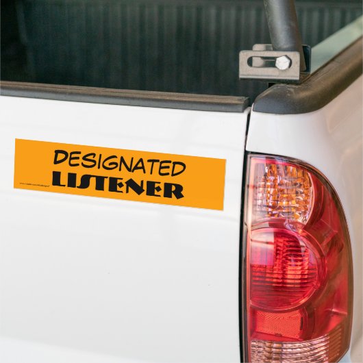 aangewezen Bumpersticker van de luisteraar (Op Truck)