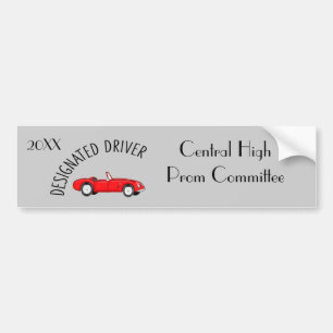 Aangewezen Bumpersticker van het stuurprogrammacom
