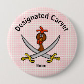 Aangewezen Carver Thanksgiving Button (Voorkant)