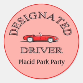 Aangewezen chauffeur Stickers 2 Gepersonaliseerde