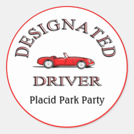 Aangewezen chauffeur Stickers Gepersonaliseerde St