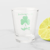 Aangewezen Drinker St Patrick's Day Shot Glas (Achterkant)