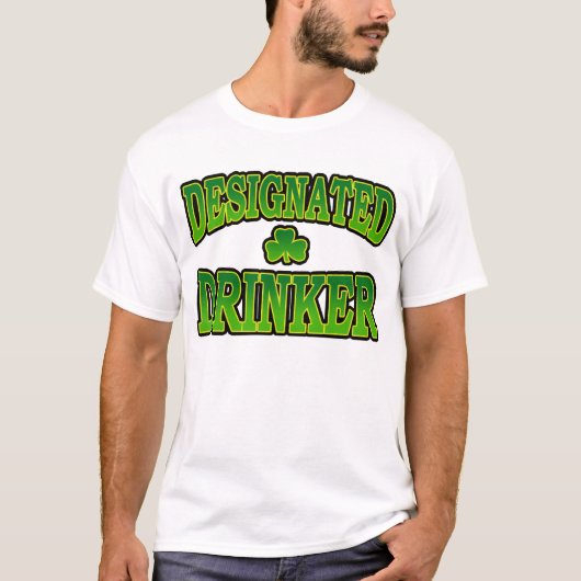 Aangewezen drinker T-shirt (Voorkant)