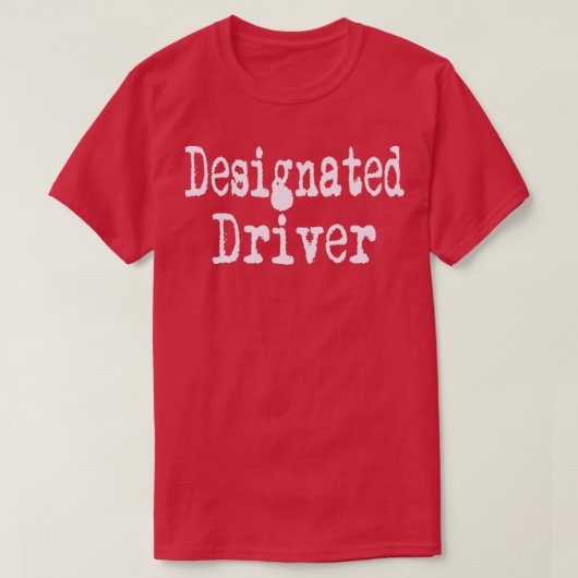 Aangewezen driver1 t-shirt (Design voorkant)