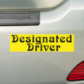 Aangewezen driver Bumpersticker (Op auto)