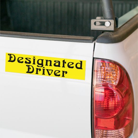 Aangewezen driver Bumpersticker (Op Truck)