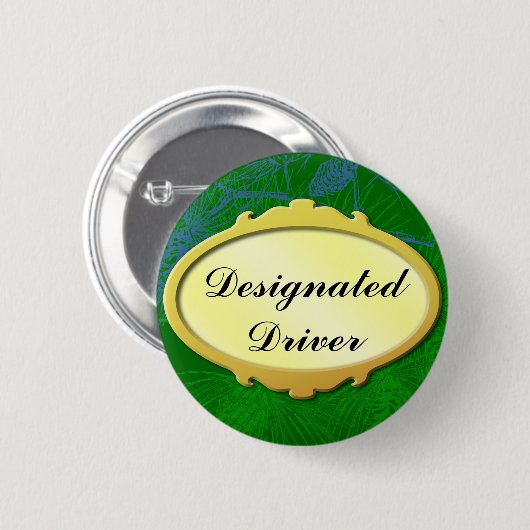 Aangewezen Driver Gold Label Holiday Button (Voorkant /achterkant)