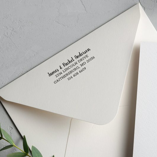 Aangewezen Eenvoudig adres van de Terugkeer van pa Zelfinktende Stempel