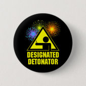 Aangewezen Fireworks-detonator Ronde Button 5,7 Cm (Voorkant)