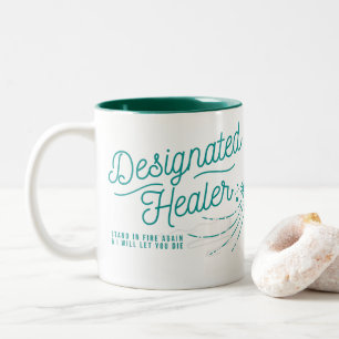 Aangewezen Healer-thee of koffie-Mok voor D&D-vent Tweekleurige Koffiemok