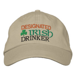 Aangewezen Irish Drinker Embroided Baseball Hat Geborduurde Pet