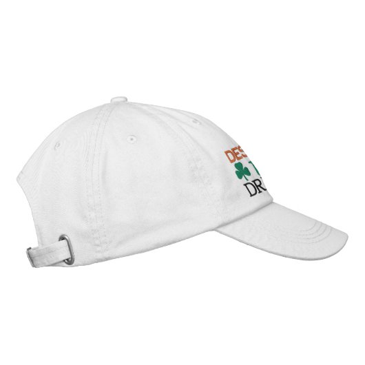Aangewezen Irish Drinker Embroided Baseball Hat Geborduurde Pet (Rechts)