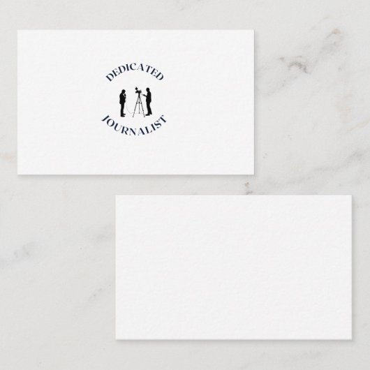 AANGEWEZEN JOURNALIST VISITEKAARTJE (Voorkant / Achterkant)