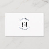 AANGEWEZEN JOURNALIST VISITEKAARTJE (Voorkant)