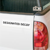Aangewezen Lokaas Bumpersticker (Op Truck)