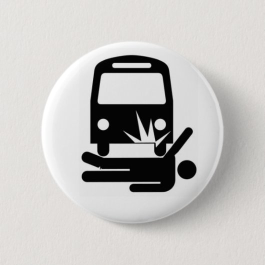 Aangewezen Man onder de bus Ronde Button 5,7 Cm (Voorkant)