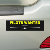 AANGEWEZEN PILOTS BUMPERSTICKER (Op auto)