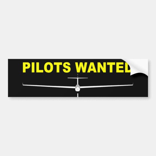AANGEWEZEN PILOTS BUMPERSTICKER (Voorkant)