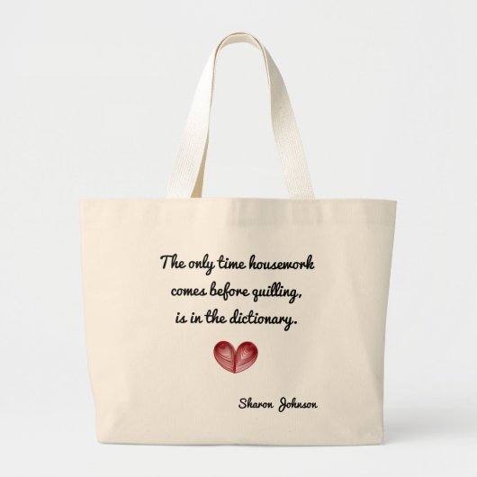 Aangewezen Rode Harde Quilling Quote, Jumbo Tas (Voorkant)
