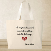 Aangewezen Rode Harde Quilling Quote, Jumbo Tas