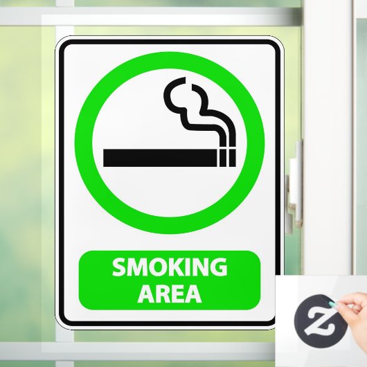 Aangewezen Rookgebied Zakelijk Raamsticker (Huis)