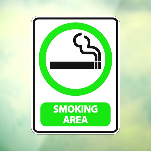 Aangewezen Rookgebied Zakelijk Raamsticker (Vel 3)