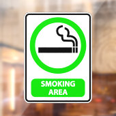 Aangewezen Rookgebied Zakelijk Raamsticker (Vel 2)