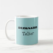 Aangewezen Talker Funny Mug Koffiemok (Links)