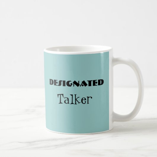 Aangewezen Talker Funny Mug Koffiemok (Rechts)