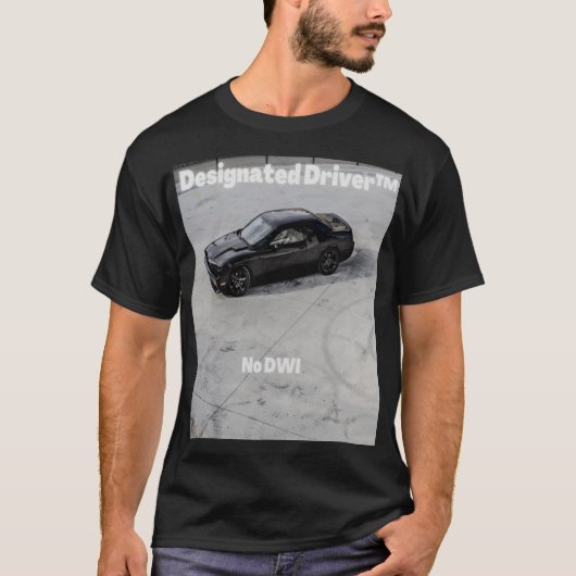 Aangewezen treinbestuurder Dodge Challenger T-Shir T-shirt (Voorkant)