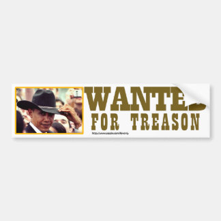 AANGEWEZEN VOOR TREASON BUMPERSTICKER