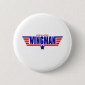 Aangewezen Wingman Ronde Button 5,7 Cm (Voorkant)