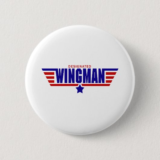 Aangewezen Wingman Ronde Button 5,7 Cm (Voorkant)