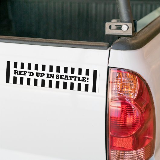 Aangeworven in Seattle met Vervangende Scheidsrech Bumpersticker (Op Truck)