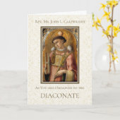 AANGEZIEN U IN HET DIACONAAT GEORDEERD WORDT KAART (Gele Bloem)