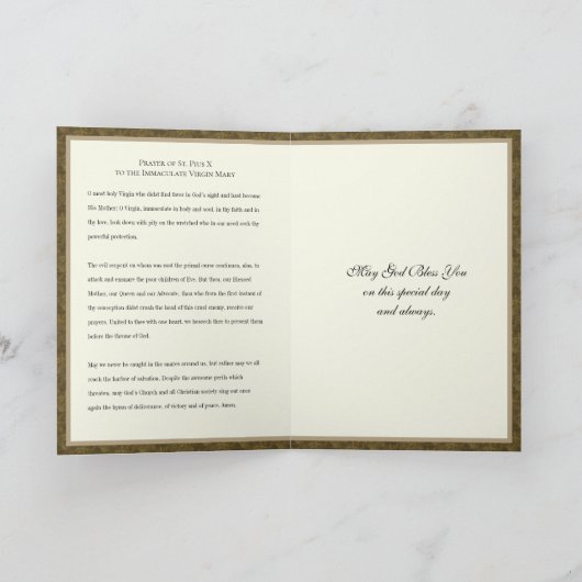 AANGEZIEN U IN HET DIACONAAT GEORDEERD WORDT KAART (Binnen)